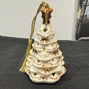 Lenox White and Gold Holiday Tree Ornament